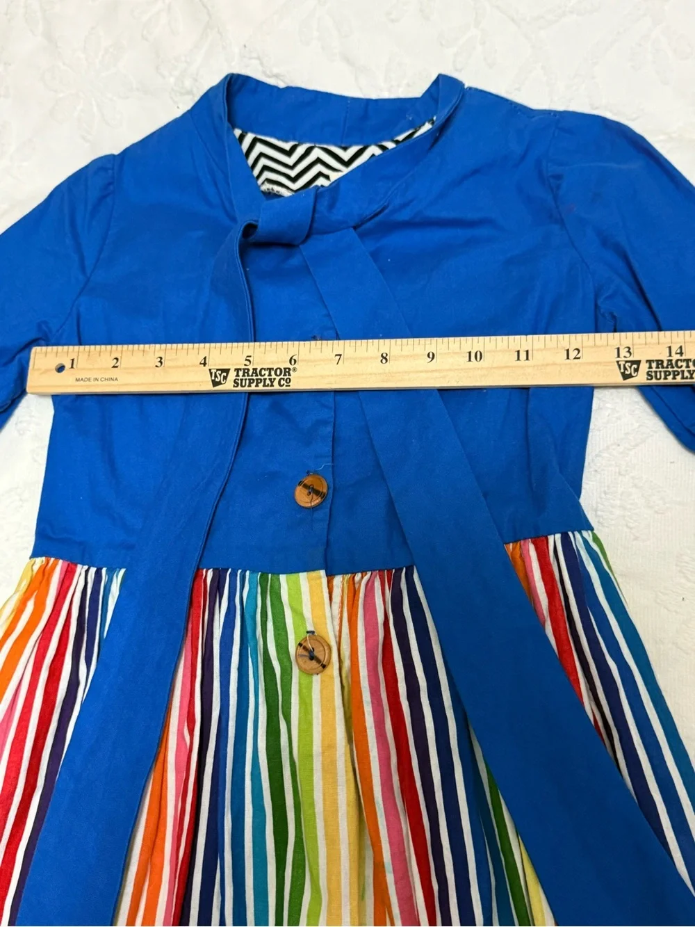 NWOT Misha Lulu Girls 12 Rainbow Twirl Dress USA Boutique School & Fall Photos